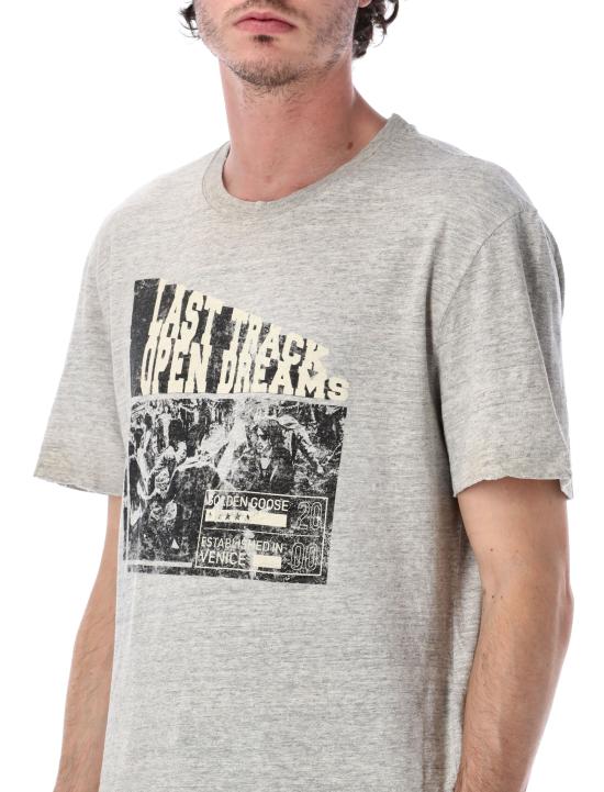 25FW 골든구스 반팔 티셔츠 GMP01220P002145 60255 Grigio - GOLDEN GOOSE