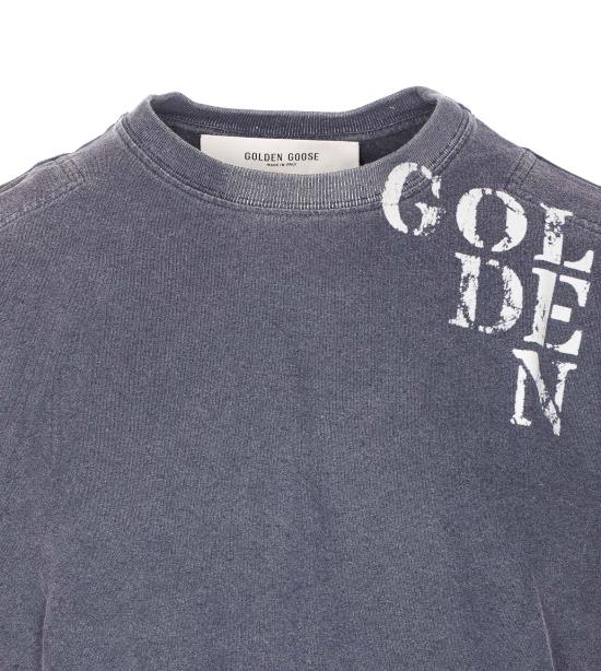 25FW 골든구스 반팔 티셔츠 GMP01220P002136 50100 BLUE - GOLDEN GOOSE