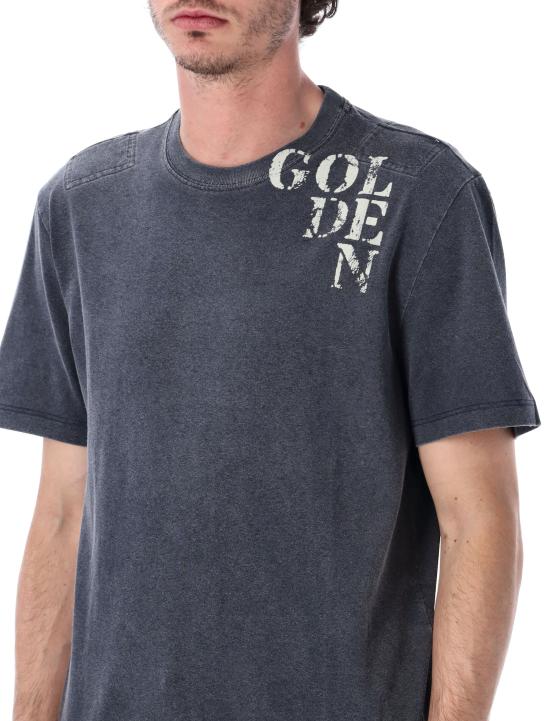 25FW 골든구스 반팔 티셔츠 GMP01220P002136 50100 BLUE - GOLDEN GOOSE