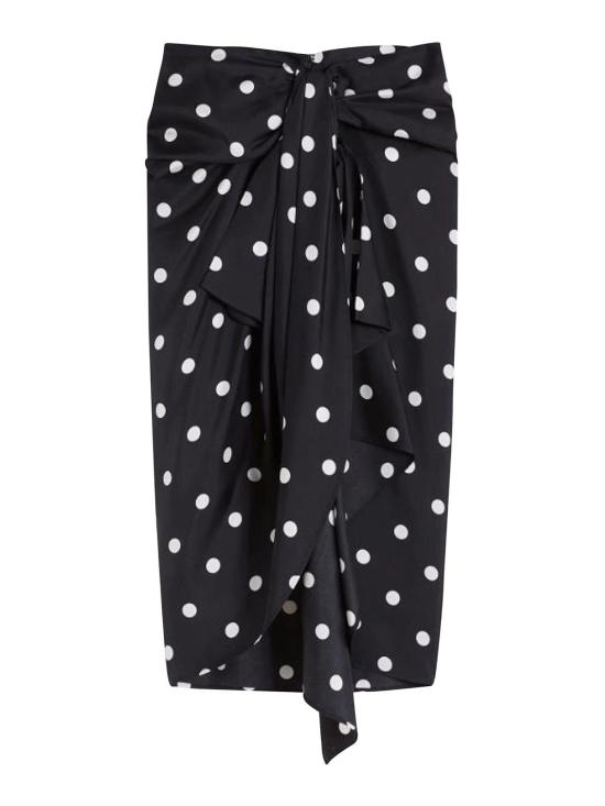 26SS 스포트막스 미디 스커트 26121E15 Black