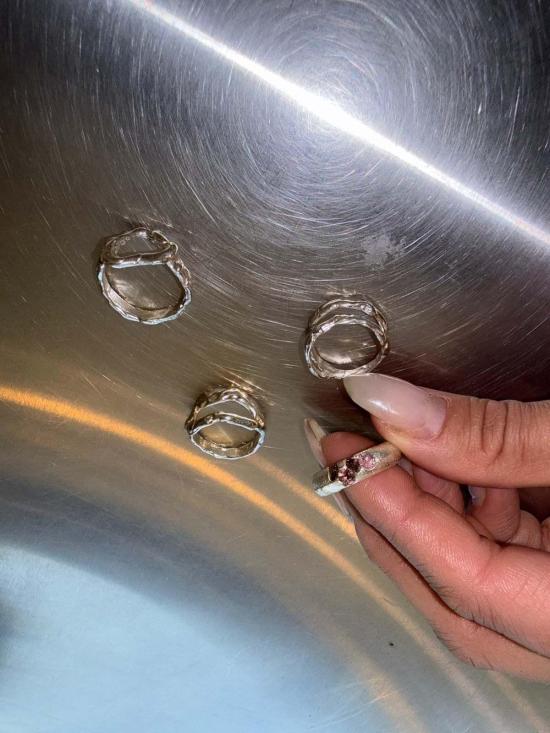  파 씨 말 반지 파스 시 말 샌드 캐스트 링 (C Zs 포함) - PAS SI MAL