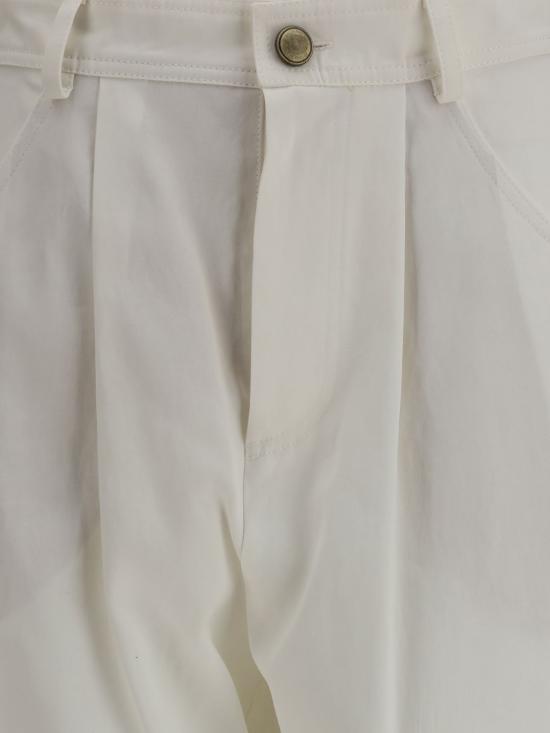 26SS 브루넬로 쿠치넬리 스트레이트 팬츠 MQ983EE999 C100 White - BRUNELLO CUCINELLI