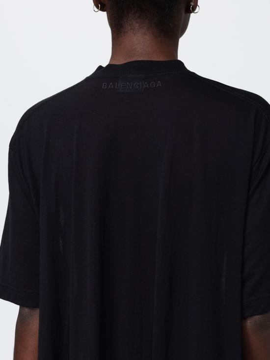 26SS 발렌시아가 반팔 티셔츠 871740TUVC9 1000 Black - BALENCIAGA