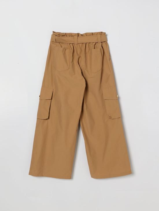 26SS [키즈] 발망 스트레이트 팬츠 BY6B90B0094 116 Brown - BALMAIN