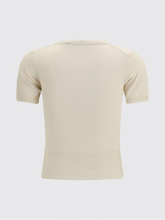 26SS 비비안웨스트우드 베아 니트 반소매 스웨터 1803002QY003F A408 Yellow Cream - VIVIENNE WESTWOOD