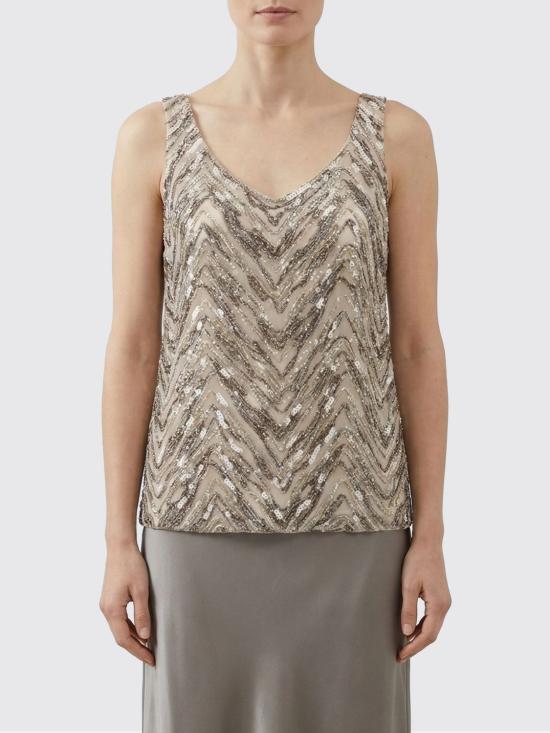 26SS 브루넬로 쿠치넬리 민소매 티셔츠 MF940HN602 C9504 White