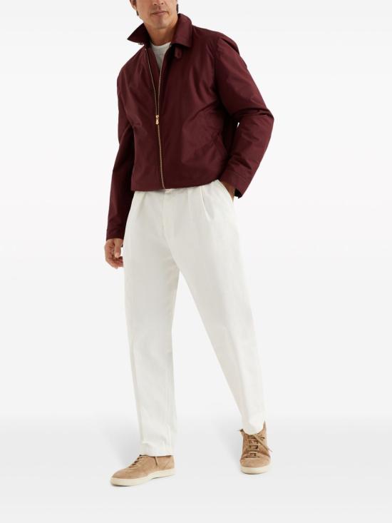  브루넬로 쿠치넬리 자수 로고 티셔츠 M0B137427 CY887PERLA - BRUNELLO CUCINELLI