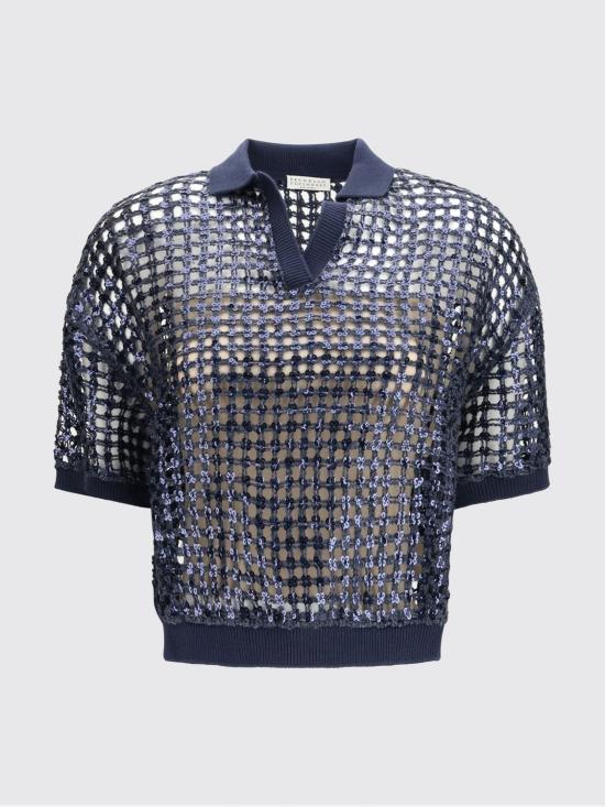 26SS 브루넬로 쿠치넬리 스웨터 MCBR11805 C7186 Blue - BRUNELLO CUCINELLI