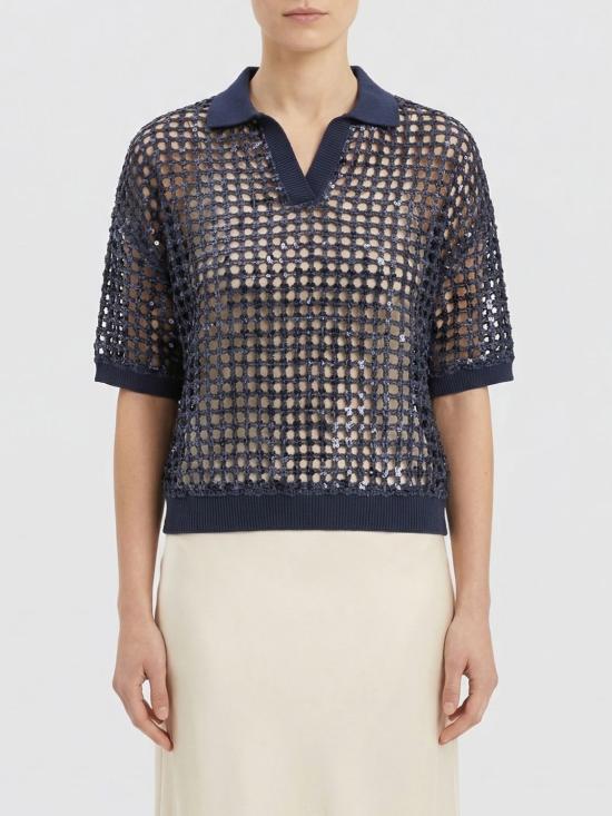 26SS 브루넬로 쿠치넬리 스웨터 MCBR11805 C7186 Blue