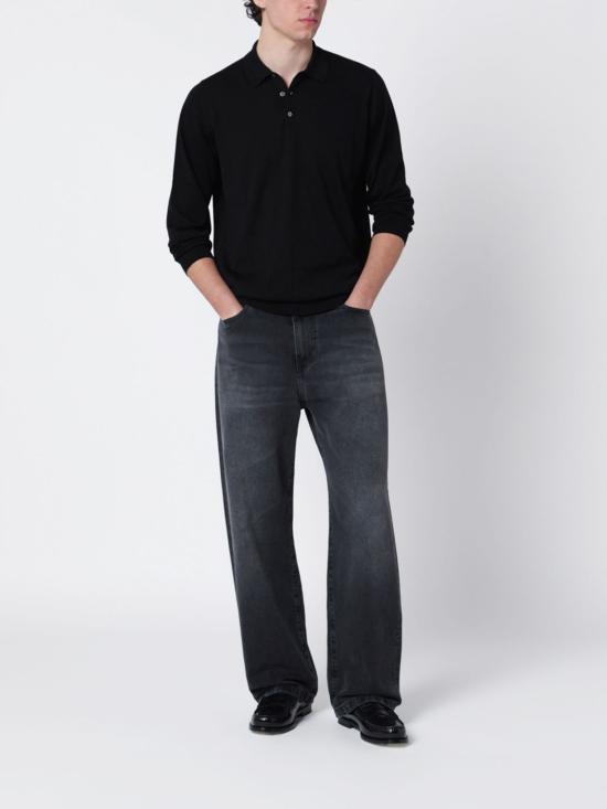 26SS 드루모어 폴로 티셔츠 D0GN214 690 Black - DRUMOHR