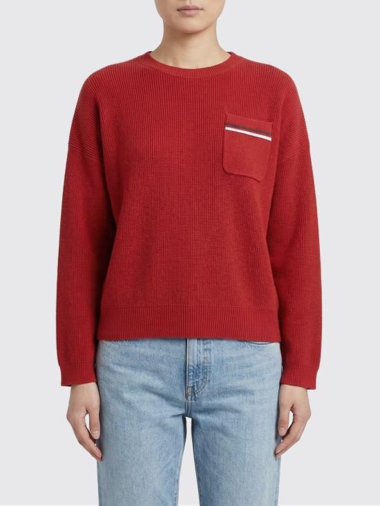 26SS 브루넬로 쿠치넬리 스웨터 M19253200 CH467 Red