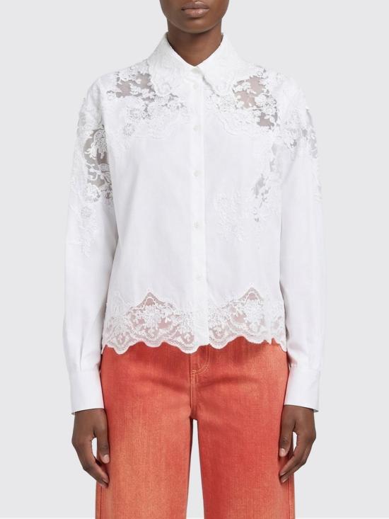 26SS 에르마노 설비노 블라우스 D482K301APBQP 10601 White