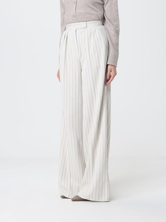 26SS 막스마라 스트레이트 팬츠 2611781012600 001 White - MAX MARA