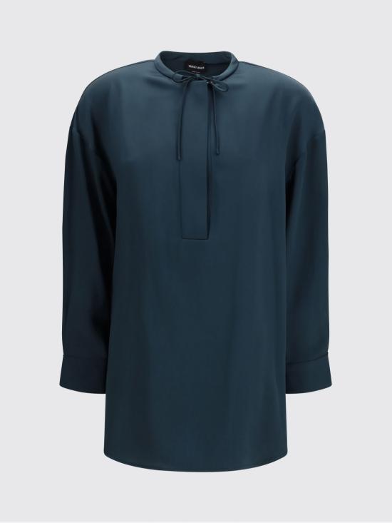 26SS 조르지오 아르마니 블라우스 GW002564TE10101 U7331 Green - GIORGIO ARMANI