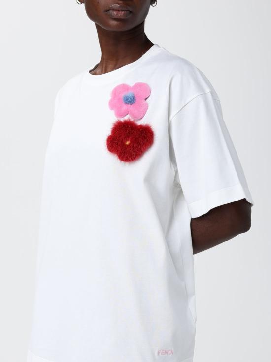 26SS 펜디 저지 티셔츠 FS9776AOUH F0ZNM White - FENDI