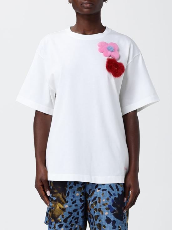 26SS 펜디 저지 티셔츠 FS9776AOUH F0ZNM White