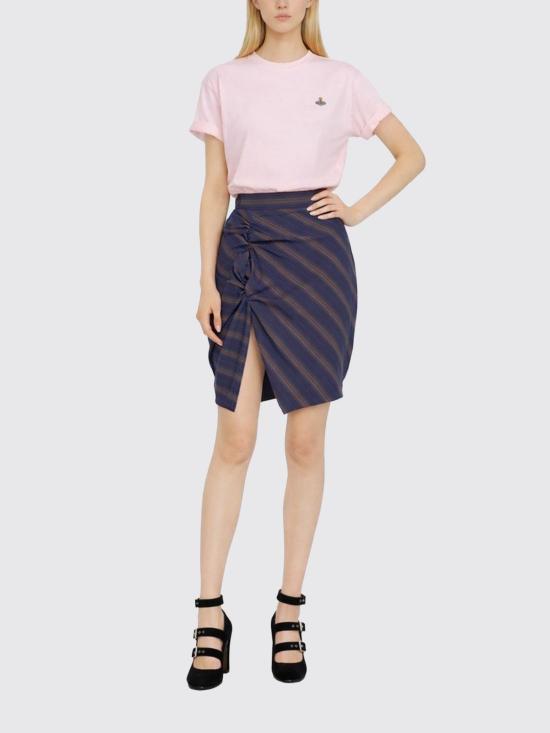 26SS 비비안웨스트우드 클래식 ORB 로고 티셔츠 3G010013J001M J402 Blush Pink