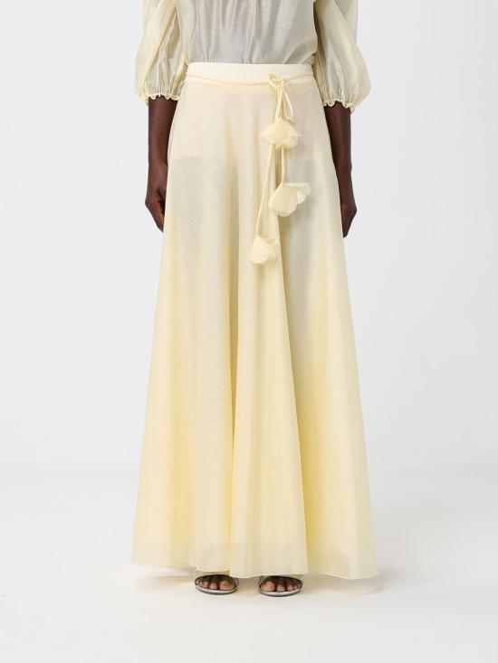 26SS 하니타 롱 스커트 HG10484582 CHANTILLY Yellow
