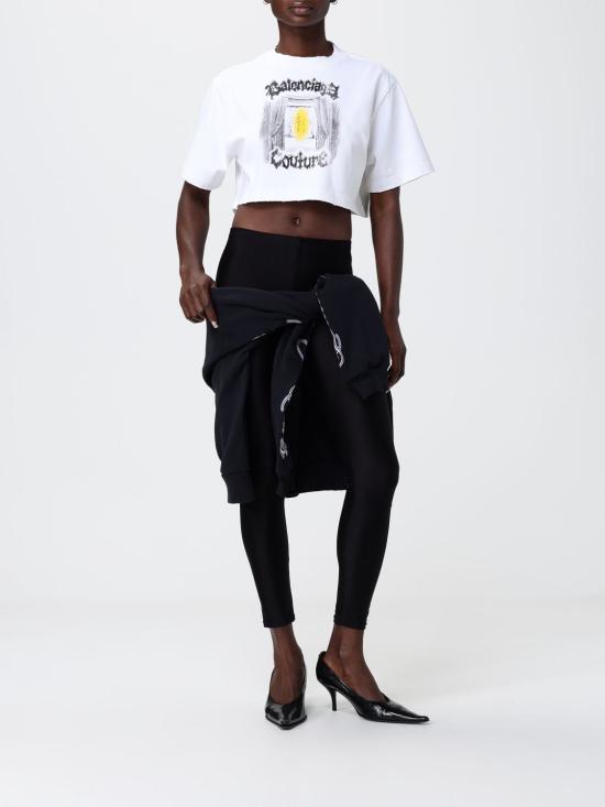 26SS 발렌시아가 반팔 티셔츠 871735TUVD4 9000 White - BALENCIAGA