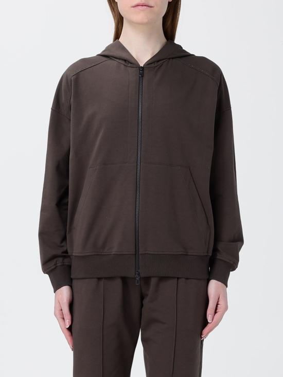 26SS 브루넬로 쿠치넬리 집업 스웨트셔츠 MH827FB706 C8589 Brown