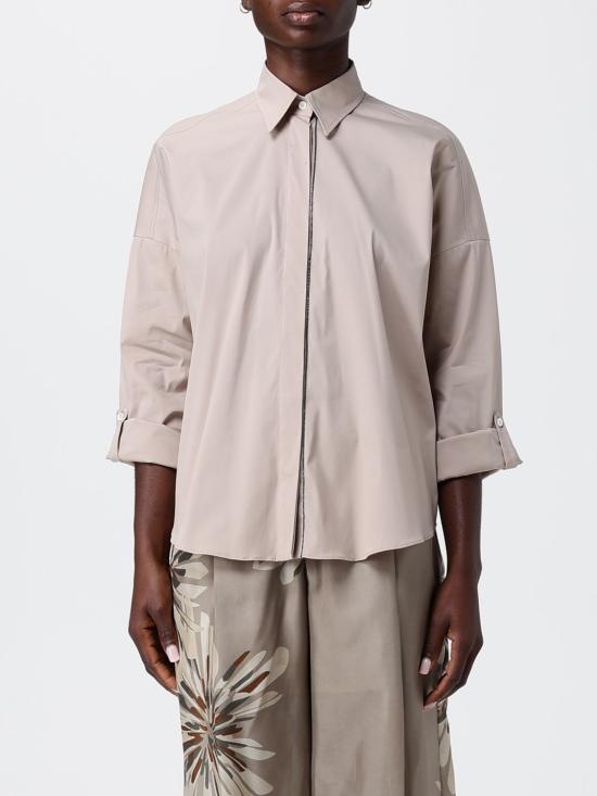 26SS 브루넬로 쿠치넬리 코튼 포플린 셔츠 M0091MA636 C9272 Beige