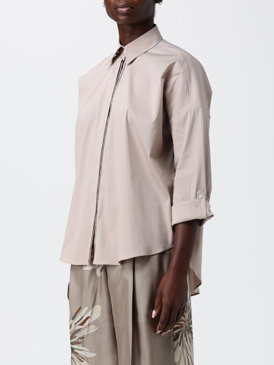 26SS 브루넬로 쿠치넬리 코튼 포플린 셔츠 M0091MA636 C9272 Beige - BRUNELLO CUCINELLI