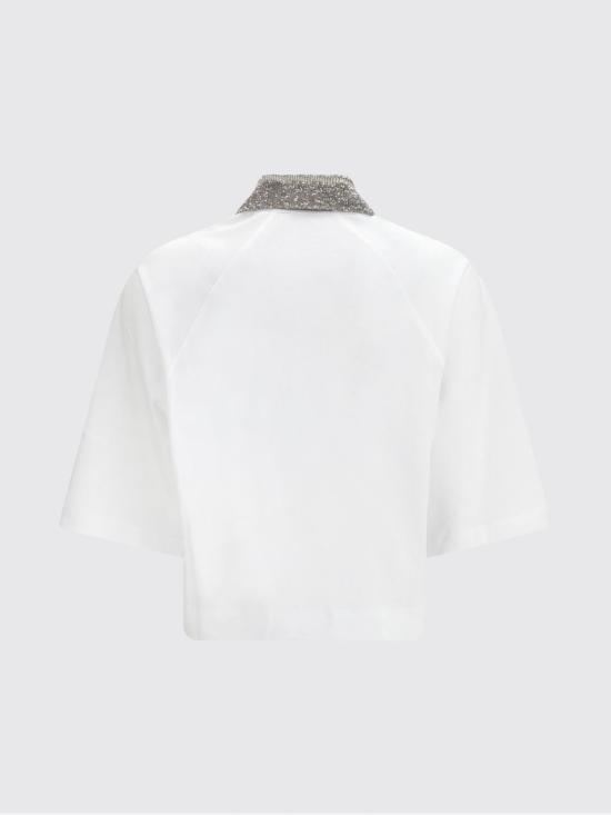 26SS 브루넬로 쿠치넬리 폴로 티셔츠 M0T63EJ115 C6159 White - BRUNELLO CUCINELLI