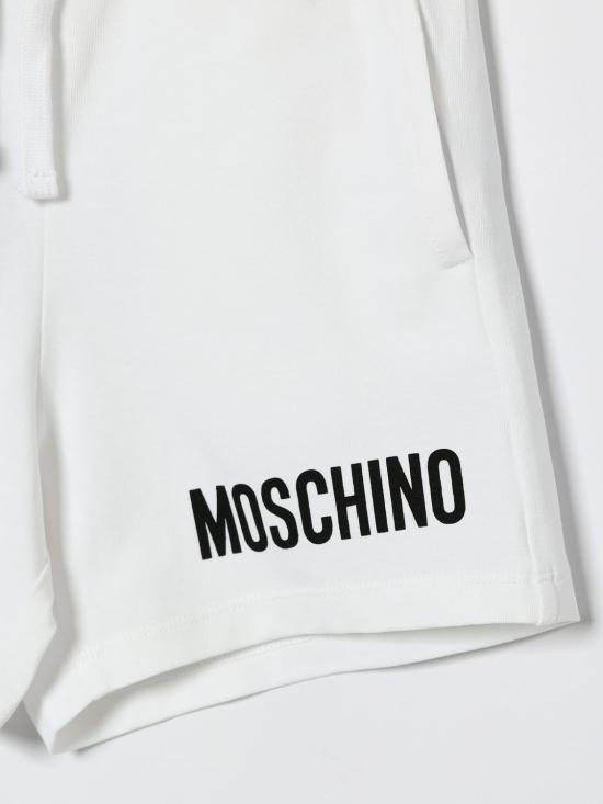 26SS [키즈] 모스키노 쇼츠/버뮤다 HUQ02RLBA10 10101 White - MOSCHINO