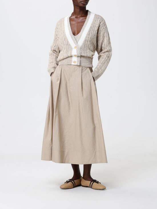26SS 브루넬로 쿠치넬리 스커트 M0F79G3951 C9195 Beige - BRUNELLO CUCINELLI