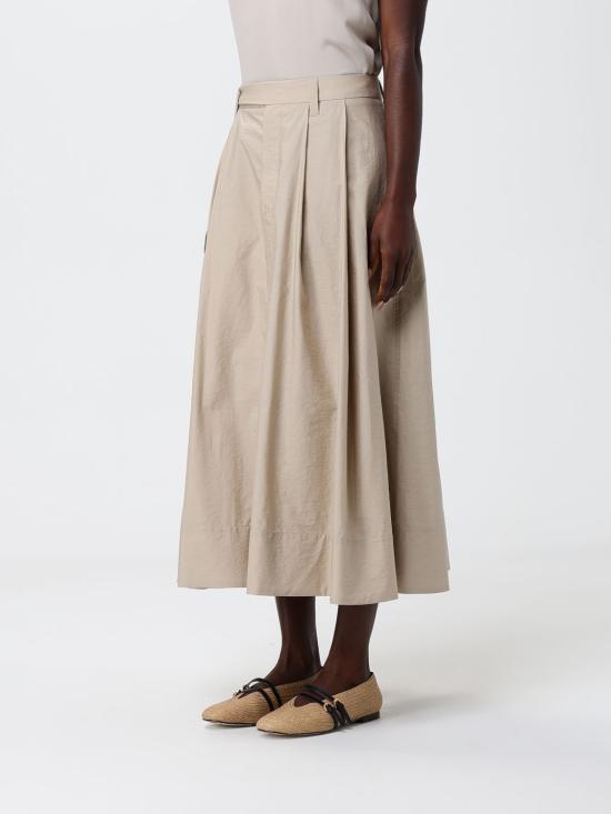 26SS 브루넬로 쿠치넬리 스커트 M0F79G3951 C9195 Beige - BRUNELLO CUCINELLI
