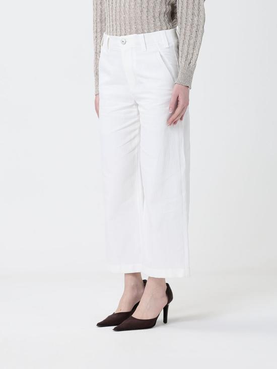 26SS 브루넬로 쿠치넬리 스트레이트 팬츠 ML118P9173 C600 White - BRUNELLO CUCINELLI