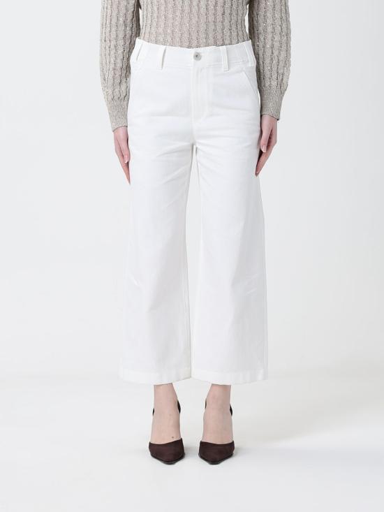 26SS 브루넬로 쿠치넬리 스트레이트 팬츠 ML118P9173 C600 White