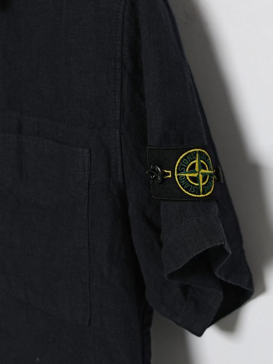 26SS [키즈] 스톤 아일랜드 셔츠 1100001S0145 V0020 Navy - STONE ISLAND