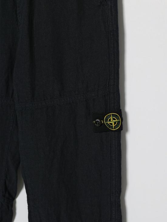 26SS [키즈] 스톤 아일랜드 스트레이트 팬츠 3100001S0145 V0020 Navy - STONE ISLAND