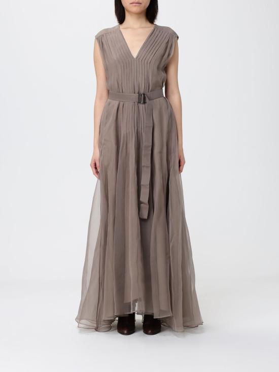 26SS 브루넬로 쿠치넬리 롱 원피스 MF940A5336 C8909 Beige