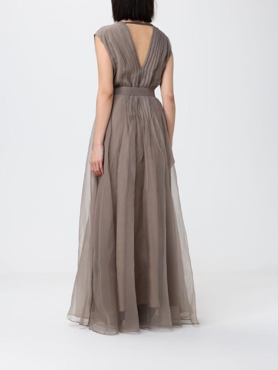 26SS 브루넬로 쿠치넬리 롱 원피스 MF940A5336 C8909 Beige - BRUNELLO CUCINELLI