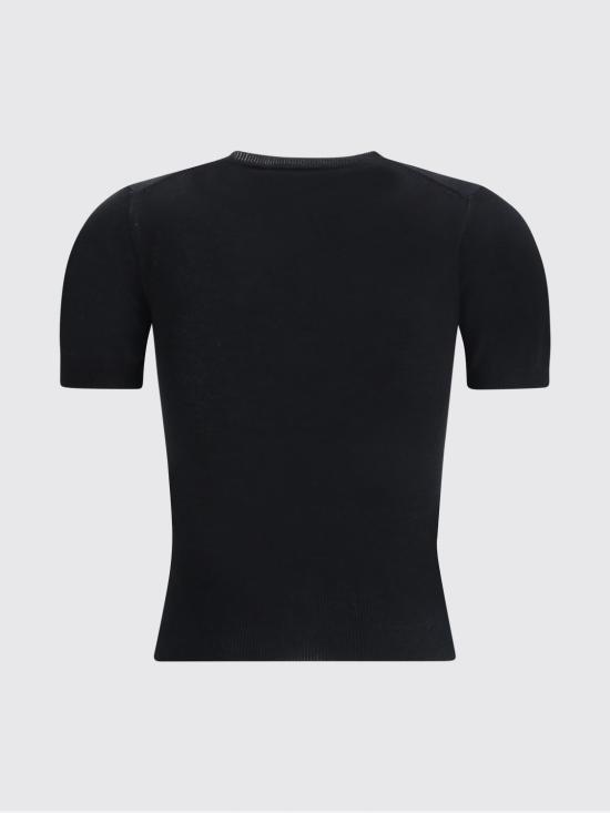 26SS 비비안웨스트우드 베아 니트 반소매 스웨터 1803002QY003F N401 Black - VIVIENNE WESTWOOD