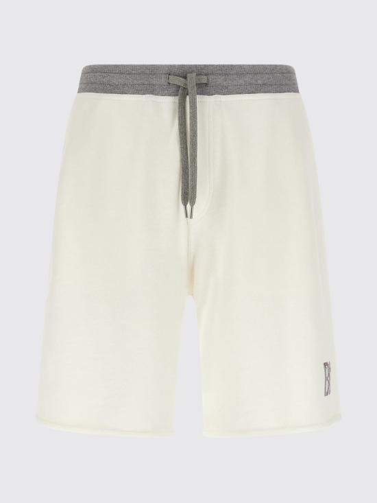 26SS 브루넬로 쿠치넬리 숏팬츠 MR8313375G CTQ27 White - BRUNELLO CUCINELLI