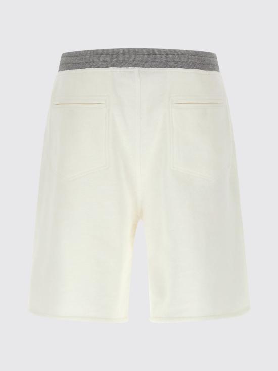 26SS 브루넬로 쿠치넬리 숏팬츠 MR8313375G CTQ27 White - BRUNELLO CUCINELLI
