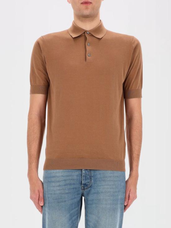 26SS 라르디니 폴로 티셔츠 CNLPMC65CN64020 420 Brown