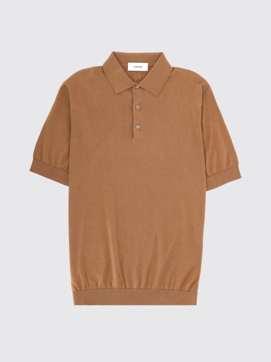26SS 라르디니 폴로 티셔츠 CNLPMC65CN64020 420 Brown - LARDINI