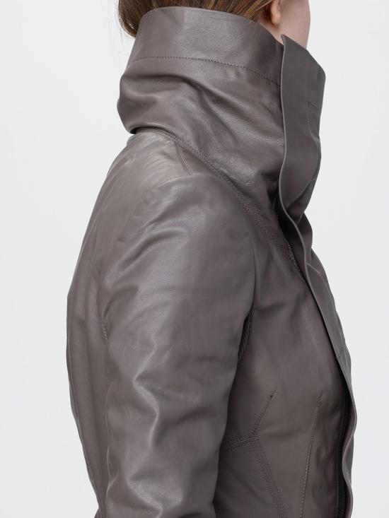 26SS 릭 오웬스 가죽 자켓 RP01F6743LBY 34 Grey - RICK OWENS
