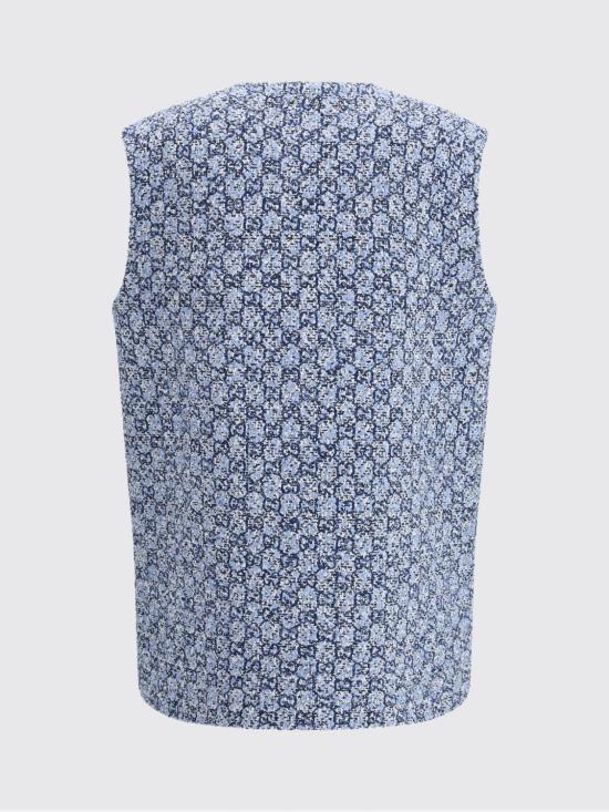 26SS 구찌 베스트 855777ZAUE2 4262 Gnawed Blue - GUCCI