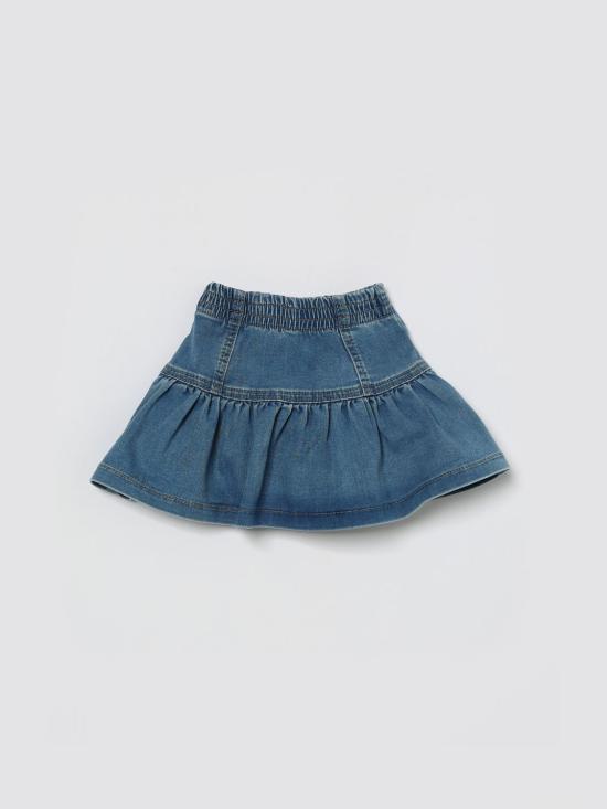 26SS [키즈] 모나리자 스커트 39G7017017 0062 Denim - MONNALISA