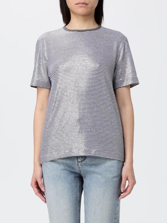 26SS 브루넬로 쿠치넬리 반팔 티셔츠 MQ977DU500 C2097 Blue