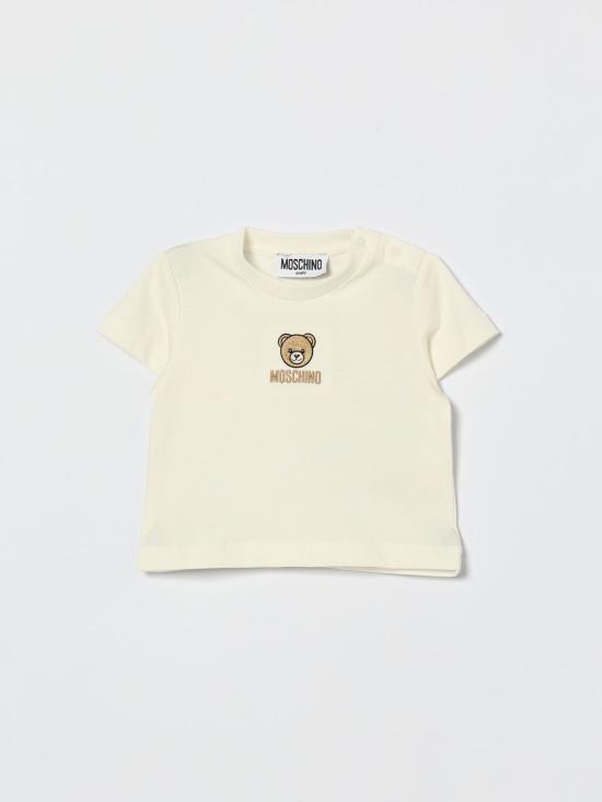 26SS [키즈] 모스키노 티셔츠 MYM047LAA23 10063 White