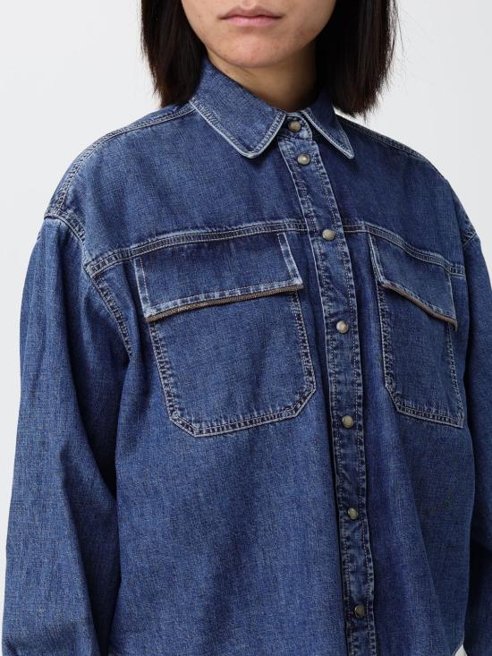 26SS 브루넬로 쿠치넬리 데님 셔츠 MH192RB526 C9031 Blue - BRUNELLO CUCINELLI