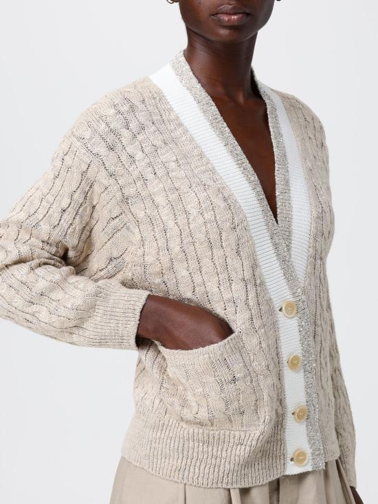 26SS 브루넬로 쿠치넬리 스웨터 MWA576306 CGG15 Beige - BRUNELLO CUCINELLI