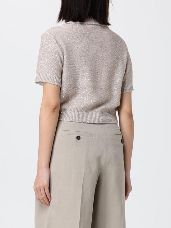 26SS 브루넬로 쿠치넬리 폴로 티셔츠 MDJ547605 C9589 Beige - BRUNELLO CUCINELLI