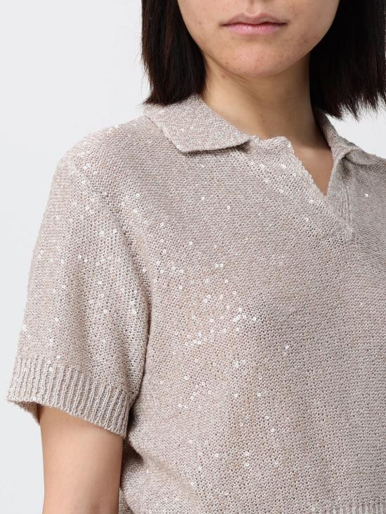 26SS 브루넬로 쿠치넬리 폴로 티셔츠 MDJ547605 C9589 Beige - BRUNELLO CUCINELLI